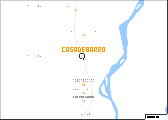 map of Casa de Barro