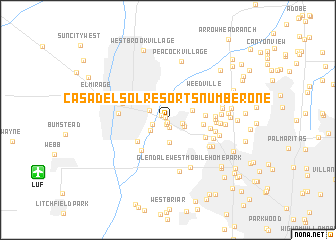 map of Casa del Sol Resorts Number One