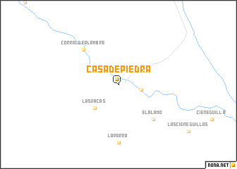 map of Casa de Piedra