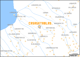 map of Casa de Tablas