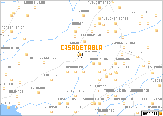 map of Casa de Tabla