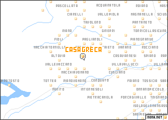 map of Casagreca