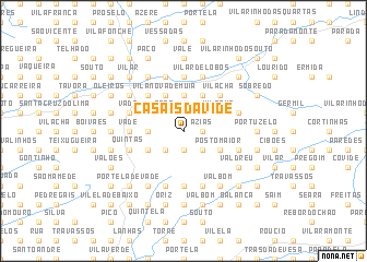 map of Casais da Vide