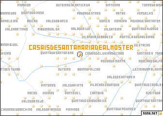 map of Casais de Santa Maria de Almoster