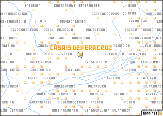map of Casais de Vera Cruz