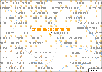 map of Casais dos Correias
