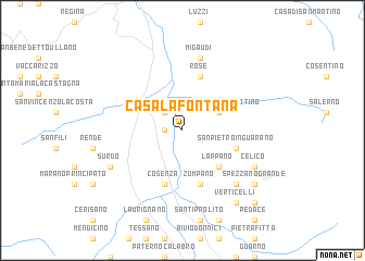 map of Casa la Fontana