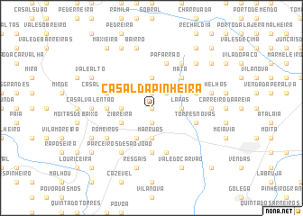 map of Casal da Pinheira