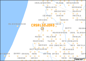 map of Casal do João