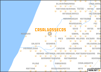 map of Casal dos Secos