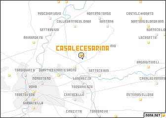 map of Casale Cesarina