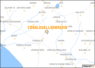 map of Casale della Mandria