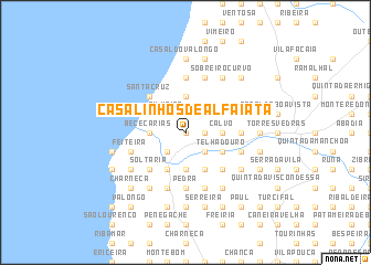 map of Casalinhos de Alfaiata