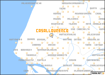 map of Casal Lourenço