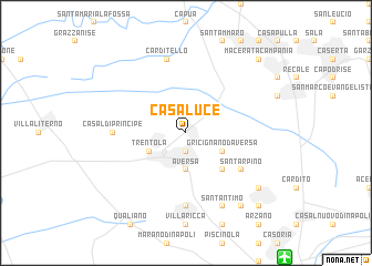 map of Casaluce