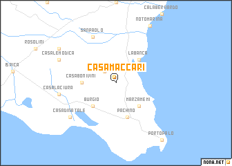 map of Casa Maccari