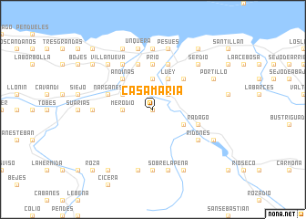 map of Casamaría