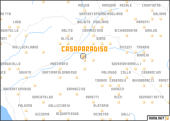 map of Casa Paradiso