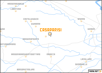 map of Casa Parisi