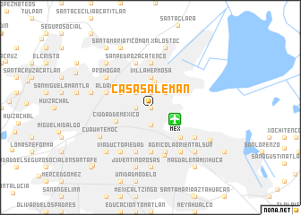 map of Casas Alemán