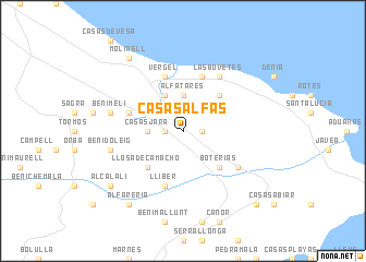 map of Casas Alfás