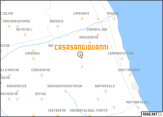 map of Casa San Giovanni