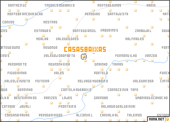 map of Casas Baixas