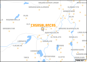 map of Casas Blancas