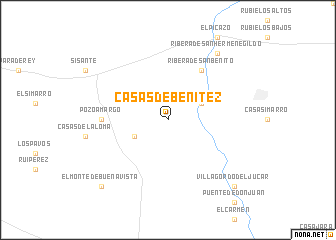 map of Casas de Benítez