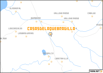 map of Casas de la Quebradilla