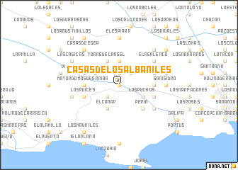 map of Casas de los Albañiles