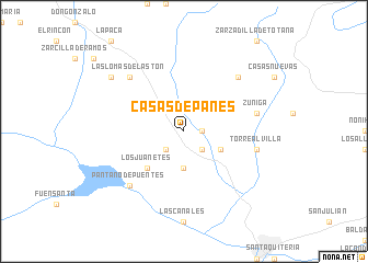 map of Casas de Panes