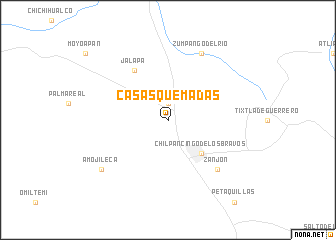 map of Casas Quemadas
