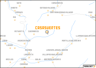 map of Casasuertes