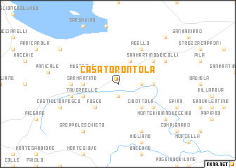 map of Casa Torontola