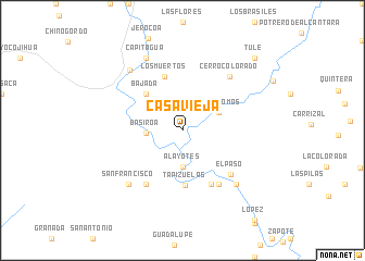 map of Casa Vieja