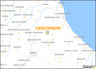 map of Casa Zamagna