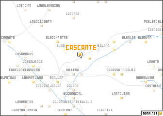 map of Cascante