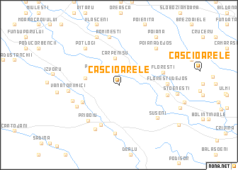map of Căscioarele