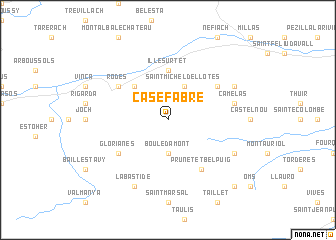 map of Casefabre