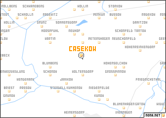 map of Casekow