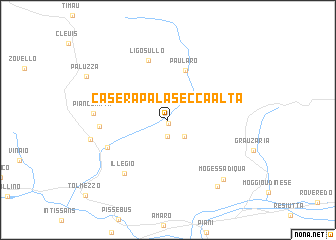 map of Casera Palasecca Alta