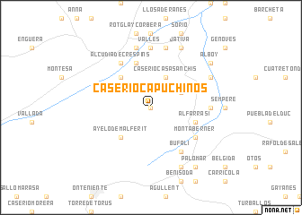 map of Caserío Capuchinos