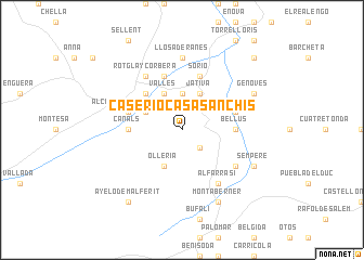 map of Caserío Casa Sanchis