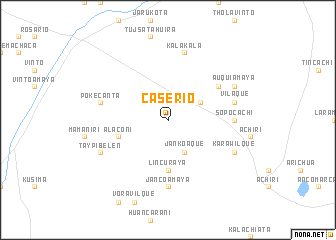 map of Caserío