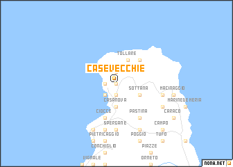 map of Casevecchie