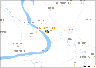 map of Caseyville