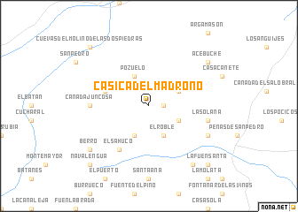 map of Casica del Madroño