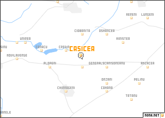 map of Casicea