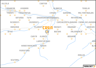 map of Caşin